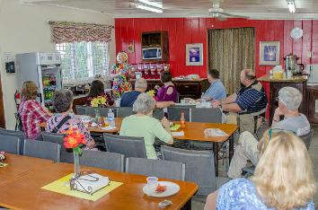 Volunteers Enjoying a Meal